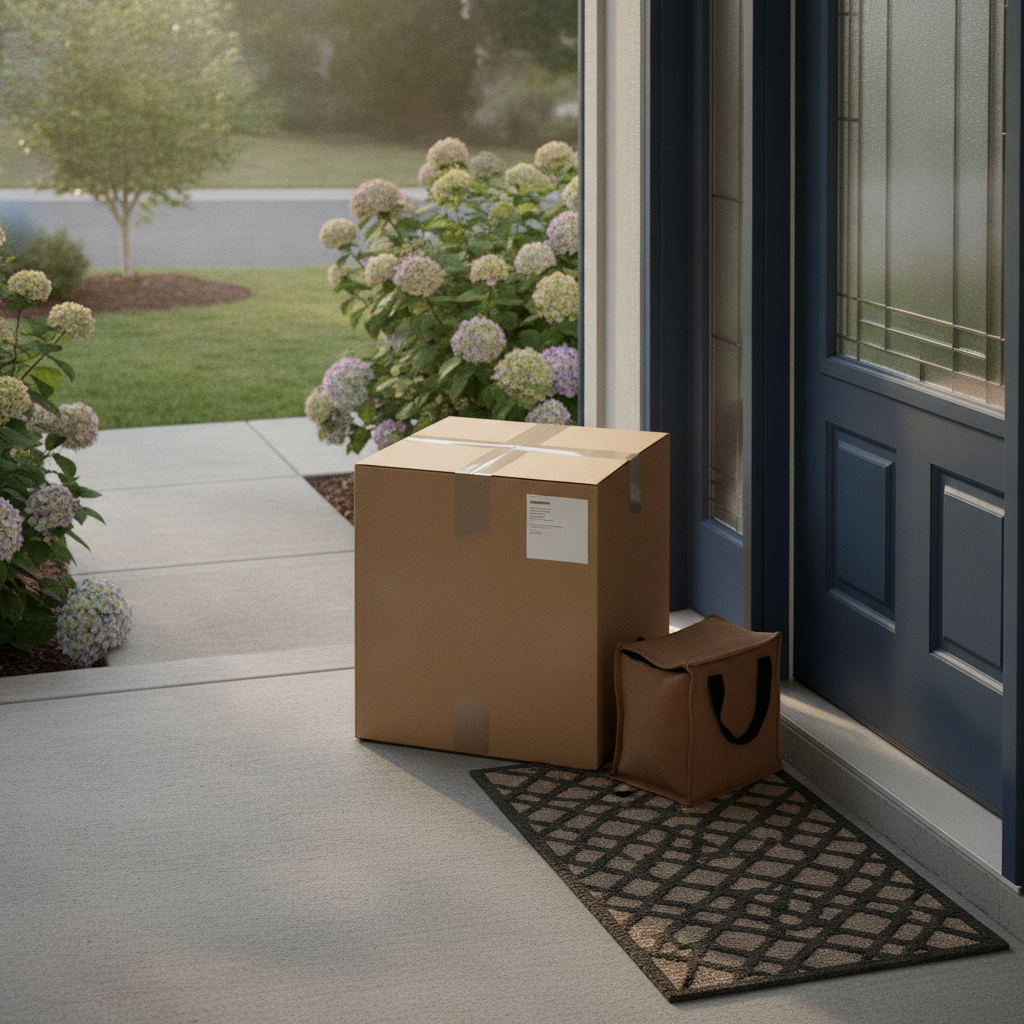 Residential Delivery with no faces and no text.